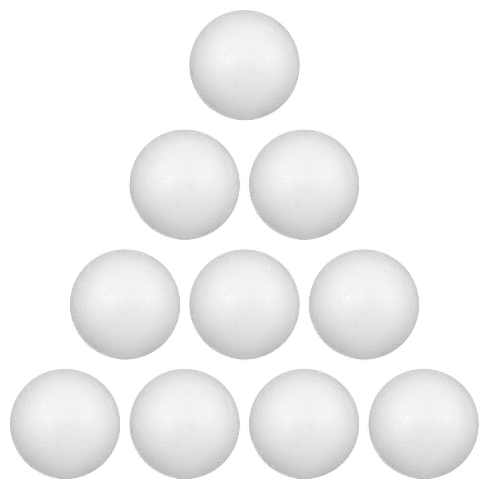 Christmas Foam Balls Solid Polystyrene Balls for DIY Crafts 10Pcs Set