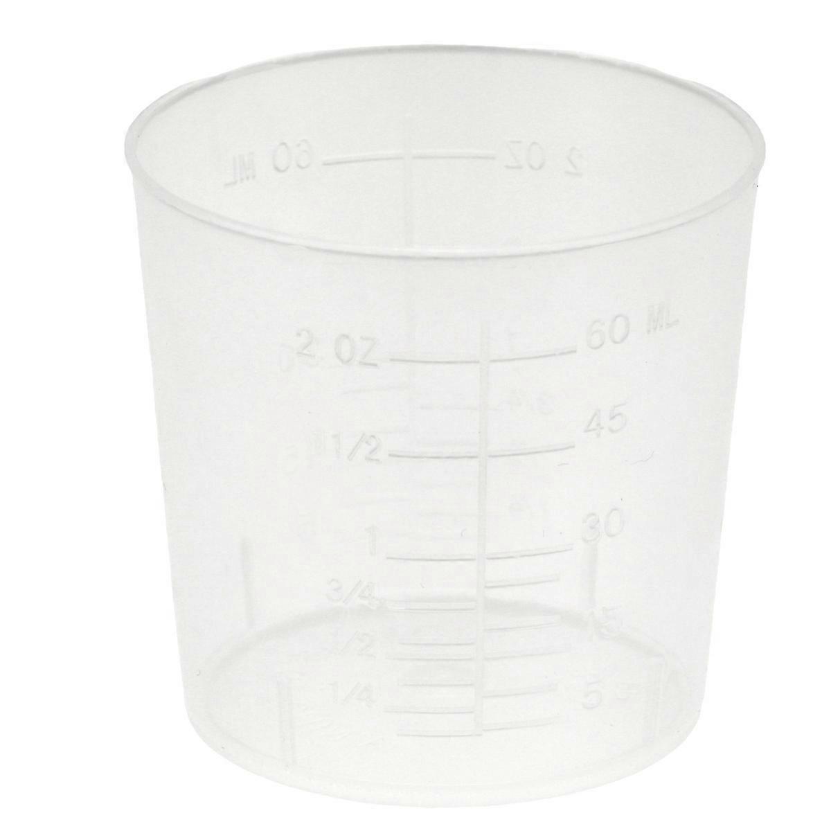 Graduated Mixing Cups Transparent Measuring Kitchen Use 40Pack