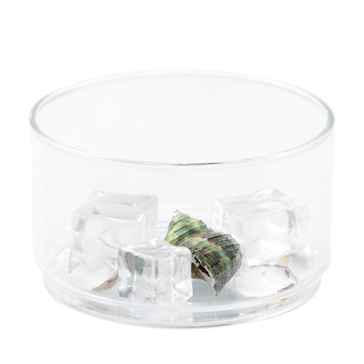 Stackable Glass Bowl Transparent Round Shape For Household Users 1Set