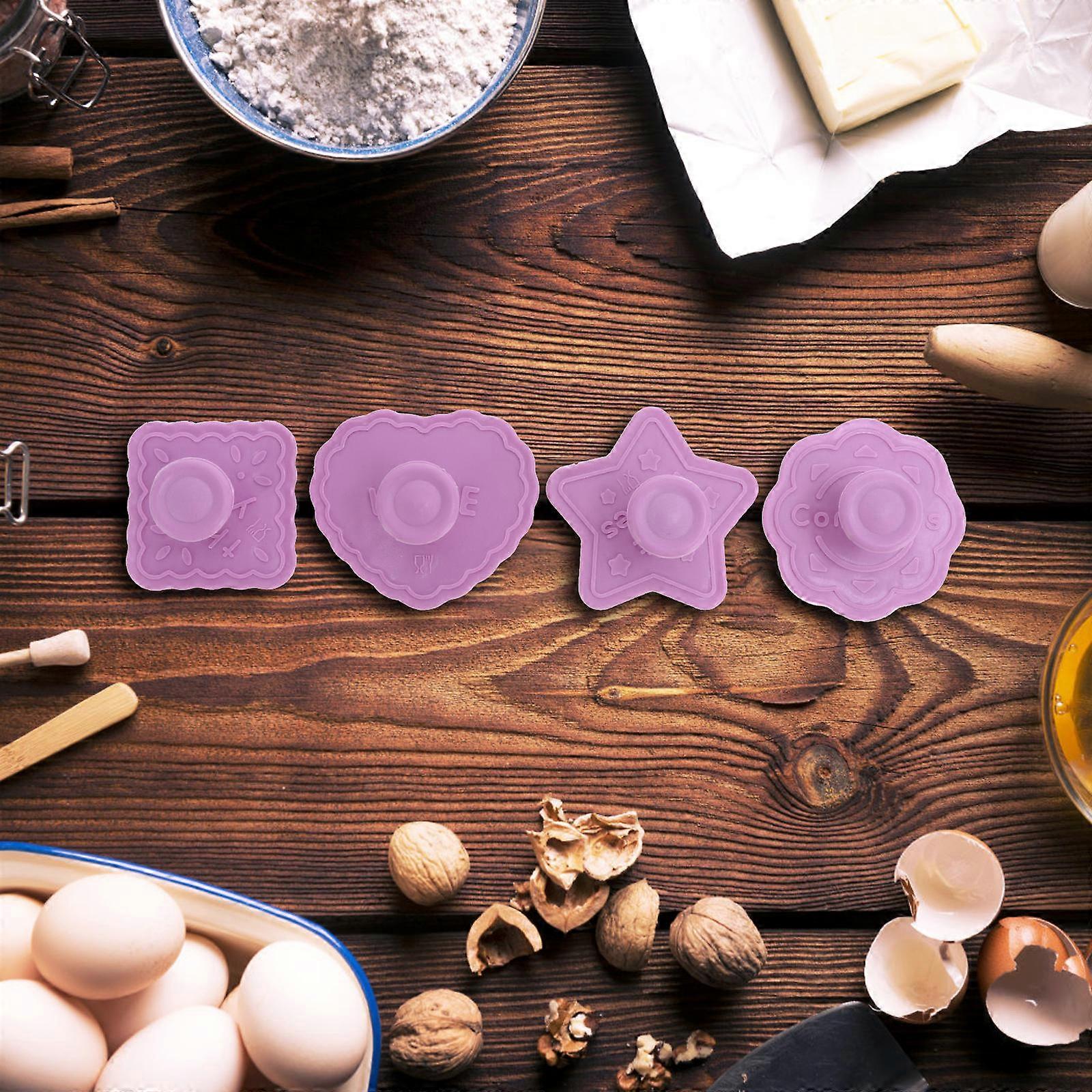 Biscuit Mold 8Pcs Set for Baking Use Made from Assorted Color Plastic