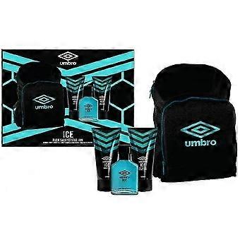 Umbro Ice Gift Set 75ml EDT + 150ml Shampoo & Conditioner + 150ml Shower Gel + Rucksack