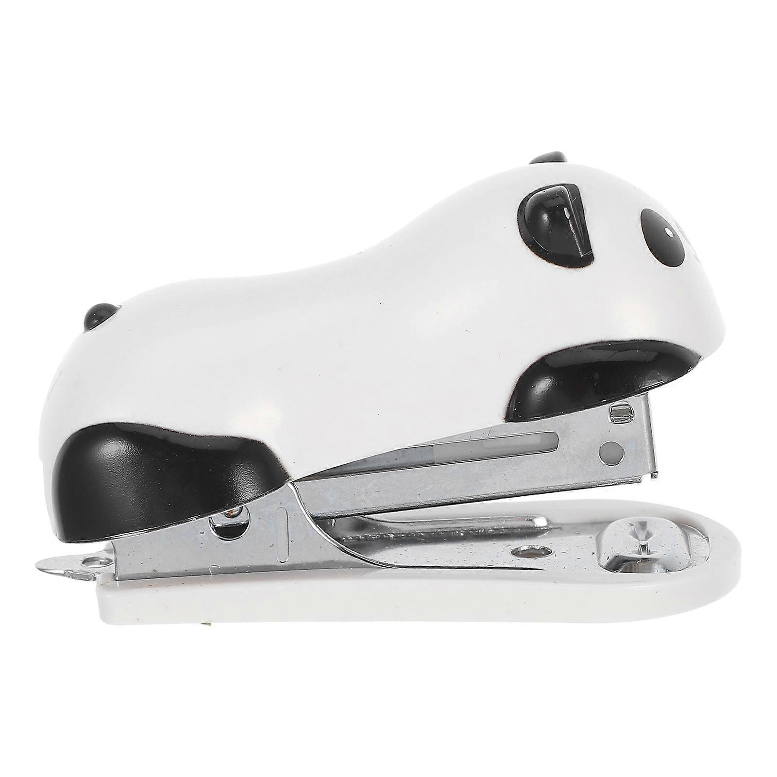 Mini Stapler Panda Desktop Stapler for Paper Binding 2Pcs Portable Design