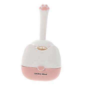 Wall Mounted Cat Litter Scoop with Holder, Lightweight Dual Gap Sifter Scoop for Efficient Waste Cleaning
