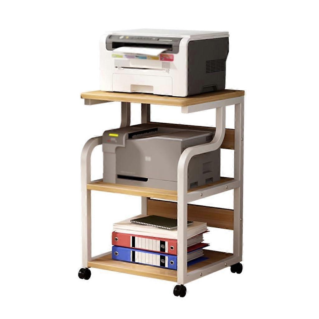 Printer Stand with Storage, MultiLayer Office Rack, Compact SpaceSaving Design for Home Workspace