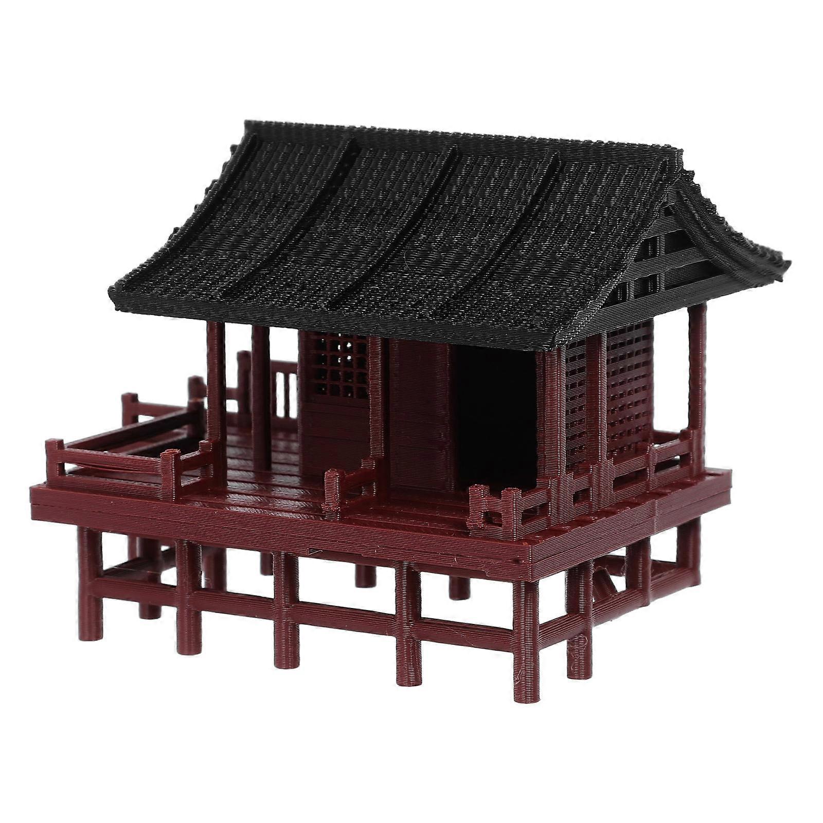 Miniature Pavilion Realistic Model for Terrarium Decor