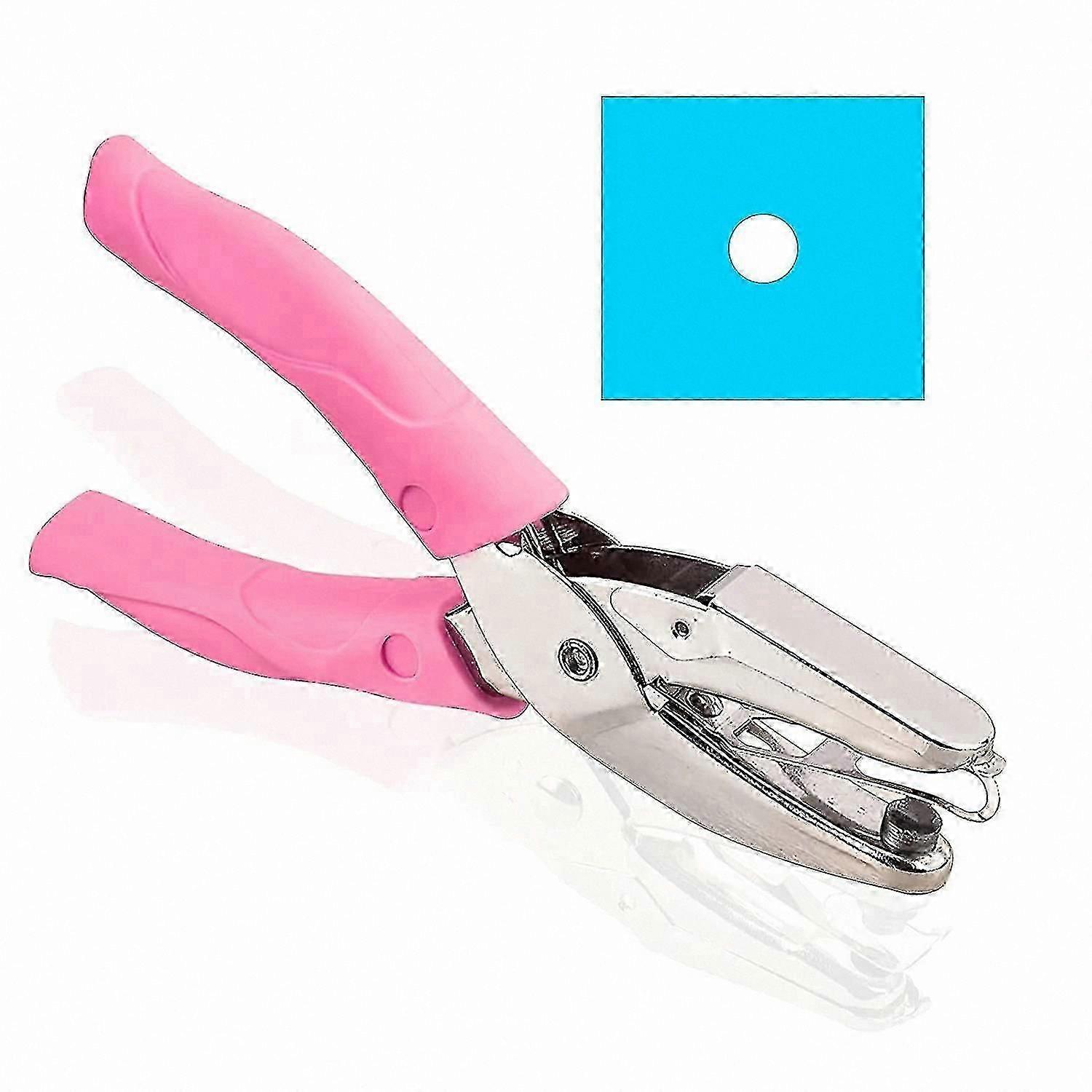 Small Circle Handheld Paper Punch with Soft Grip for Crafting