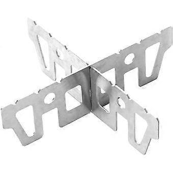 Stove Cross Stand Stainless Steel Cooking Stove Rack For Camping Outdoor Picnic