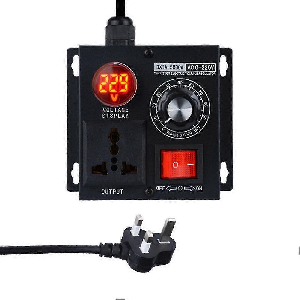 Variable Voltage Regulator 5000W Speed Temperature Light Voltage Uelatic Pressure Controller Plu