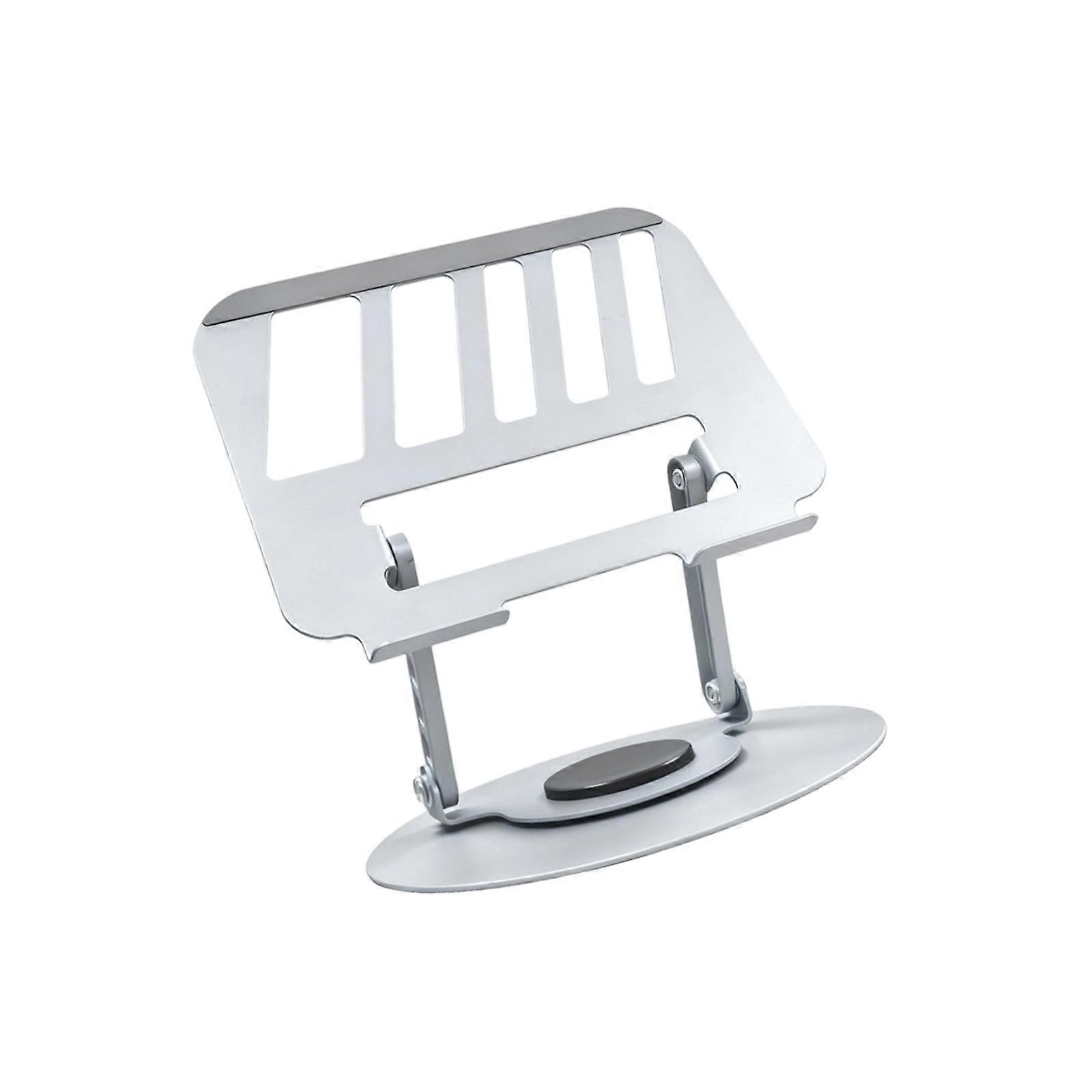 Adjustable Computer Stand Foldable Laptop Bracket for Desk 360 Degree Rotatable Computer Stand for Notebook Laptop  Silver
