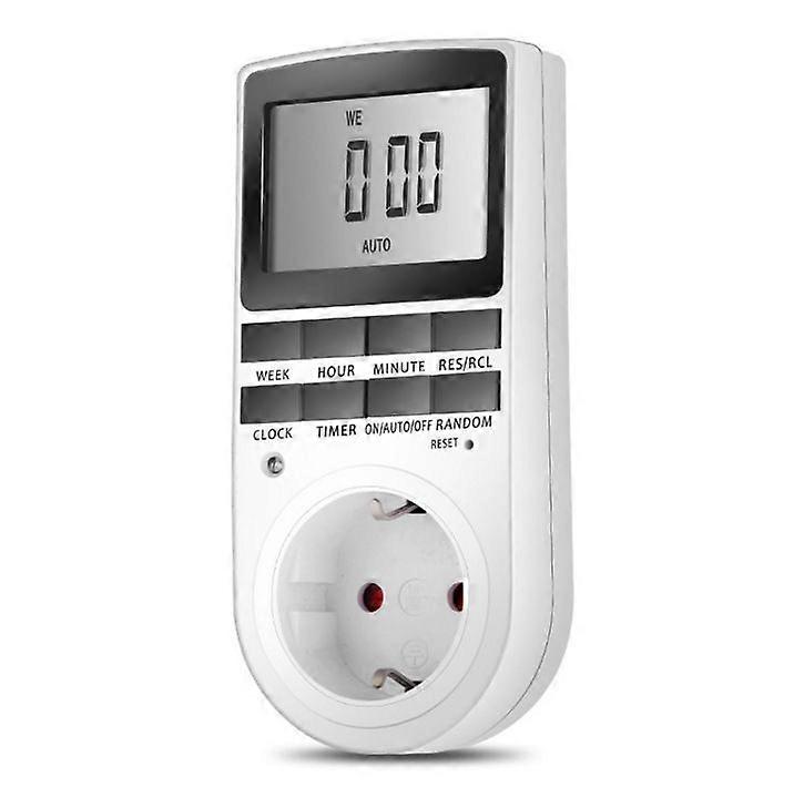 1pc Plug-in Digital Timer Sockets, Programmable Switch Programs, 24 Hours 7 Days Timer Socket for Electrical Appliances, Energy Saving, LCD Display