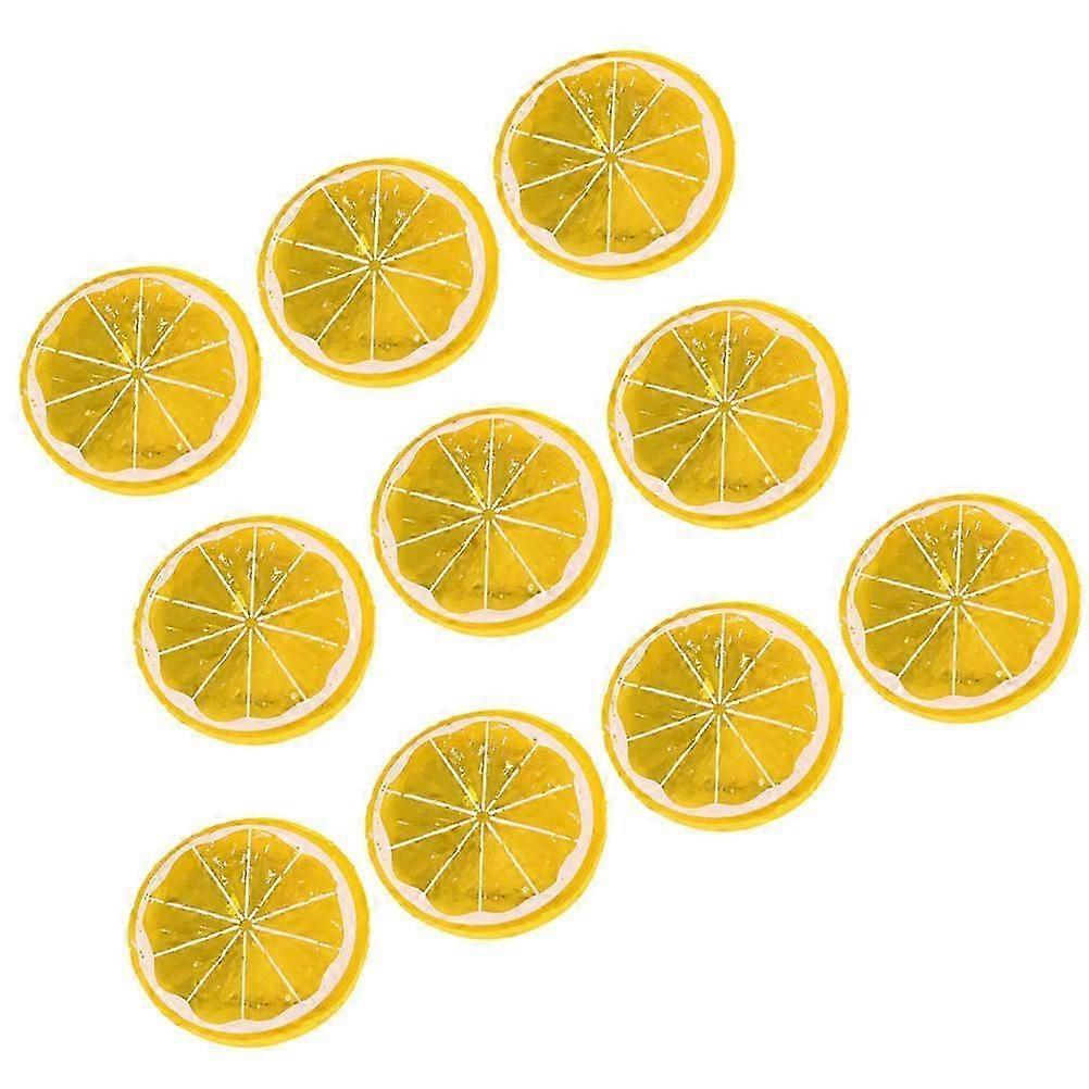 Plastic Fruit Decor Decoration Including 30Pcs Simulation Orange Slices