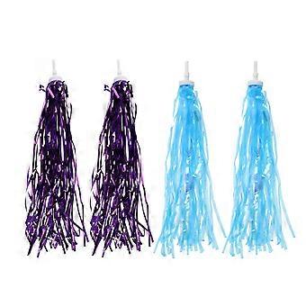 Handlebar Streamers for Bikes with 2Pairs of Assorted Color Ribbons