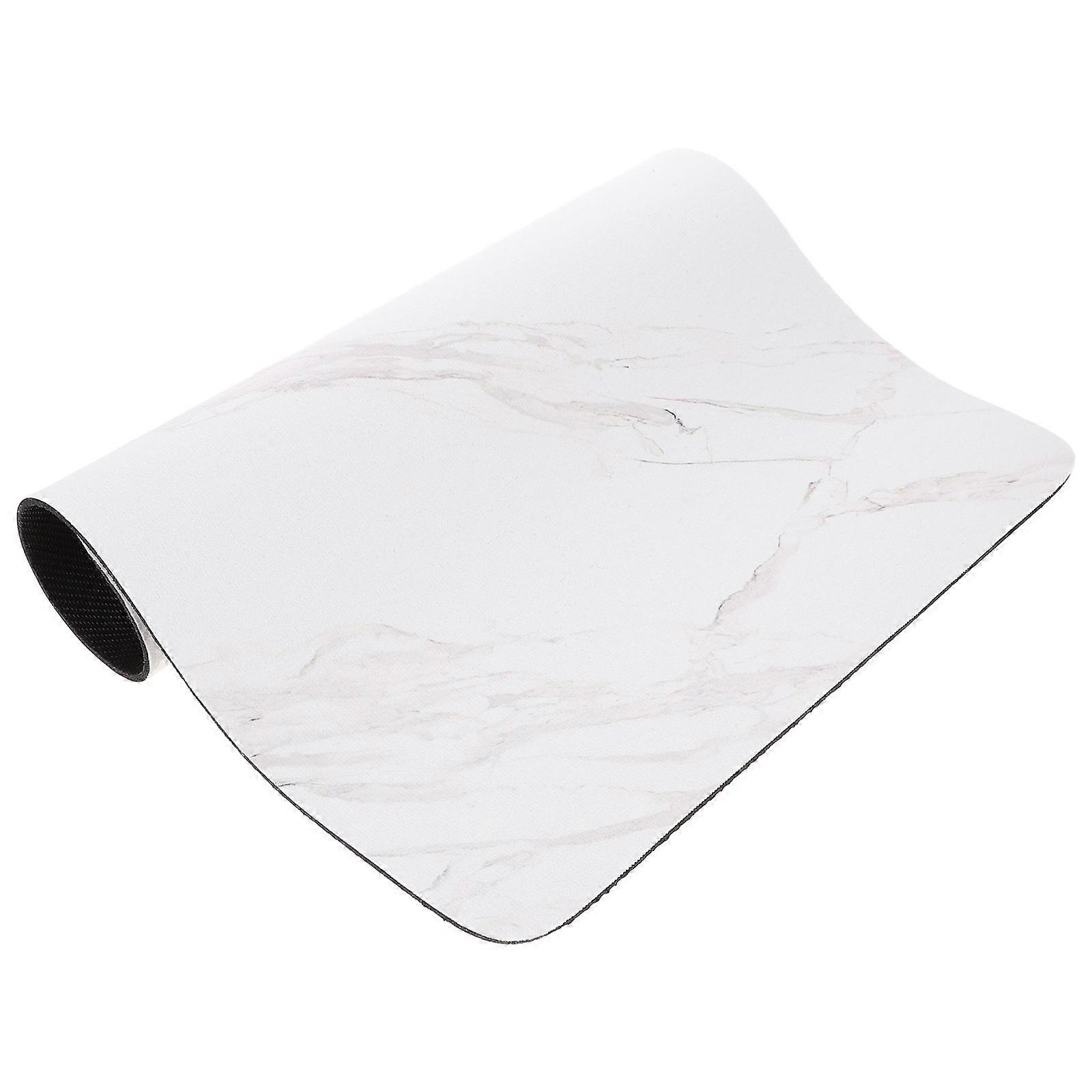 White Marble Pattern Kitchen Draining Mat for Tableware
