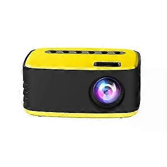 Portable LED HD Projector-320x240,400 Lumens,,US Plug Yellow