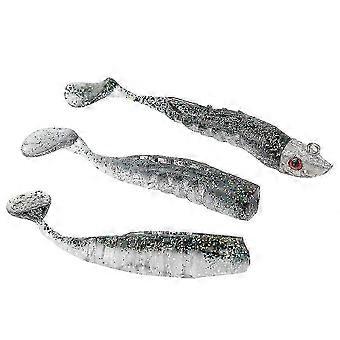2025 Artificial Simulation Soft Lure Bait Heads Crank Hook T Tail Wrapping Fishing Tackle