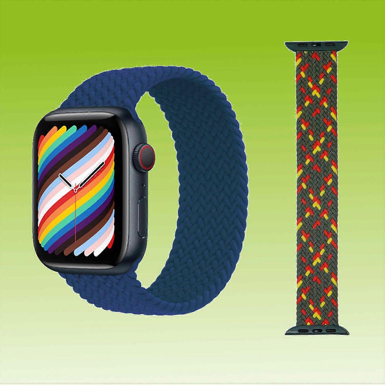 Replacement Nylon Watch Band for Apple Watch Series 10 46mm / 1 + 2 Ultra 49mm 9 / 8 / 7 45 / 6 SE 5 4 44 / 3 2 1 42mm