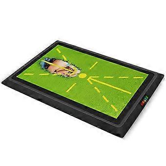 Golf Hitting Mat with Swing Path Guide for Indoor and Outdoor Practice, Durable Training Mat