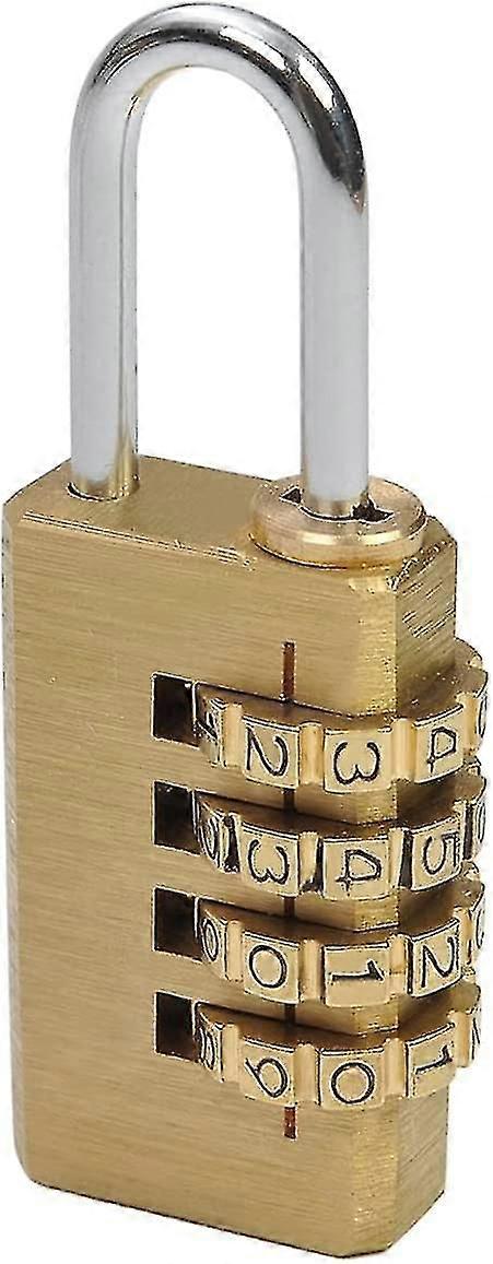 4 Digit Bag Travel Lock Resettable Combination Padlock