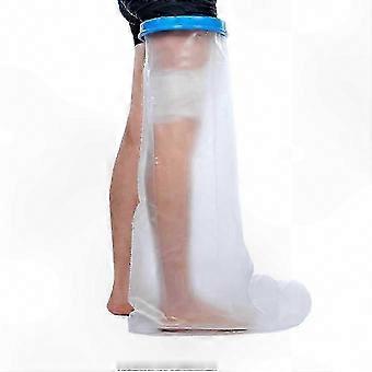 Waterproof Reusable Leg Cover for Shower, Large Size Adult Shower Boot for Leg Protection