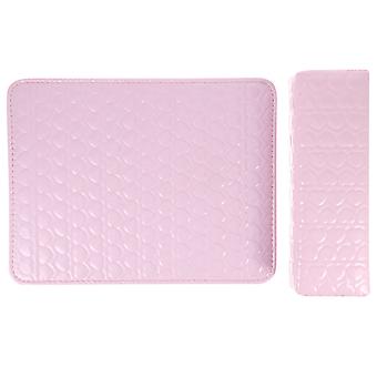 Nail Art Pink Hand Rest Cushion Manicure Pillow for 2Pcs