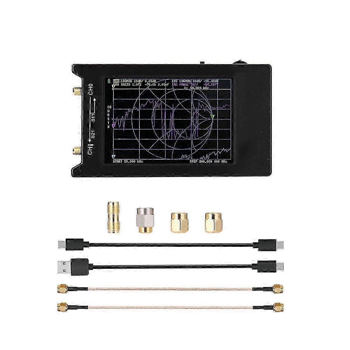 -H4 Vector Network Analyzer 10KHz-1.5GHz MF HF VHF UHF Antenna Analyzer 4 polegadas Display Network Spec