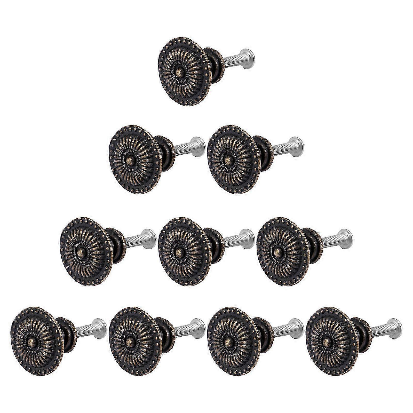 Drawer Knob Vintage Cabinet Knobs compatible with Drawer Using 2Pcs Coffee Color Durable