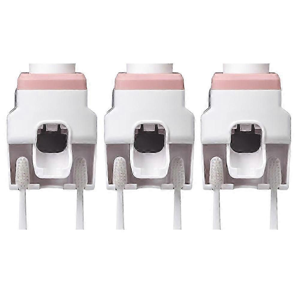 Automatic Toothpaste Squeezer Wall Mounted Punch-Free Toothbrush Storage Rack Toothbrush Holder Squ