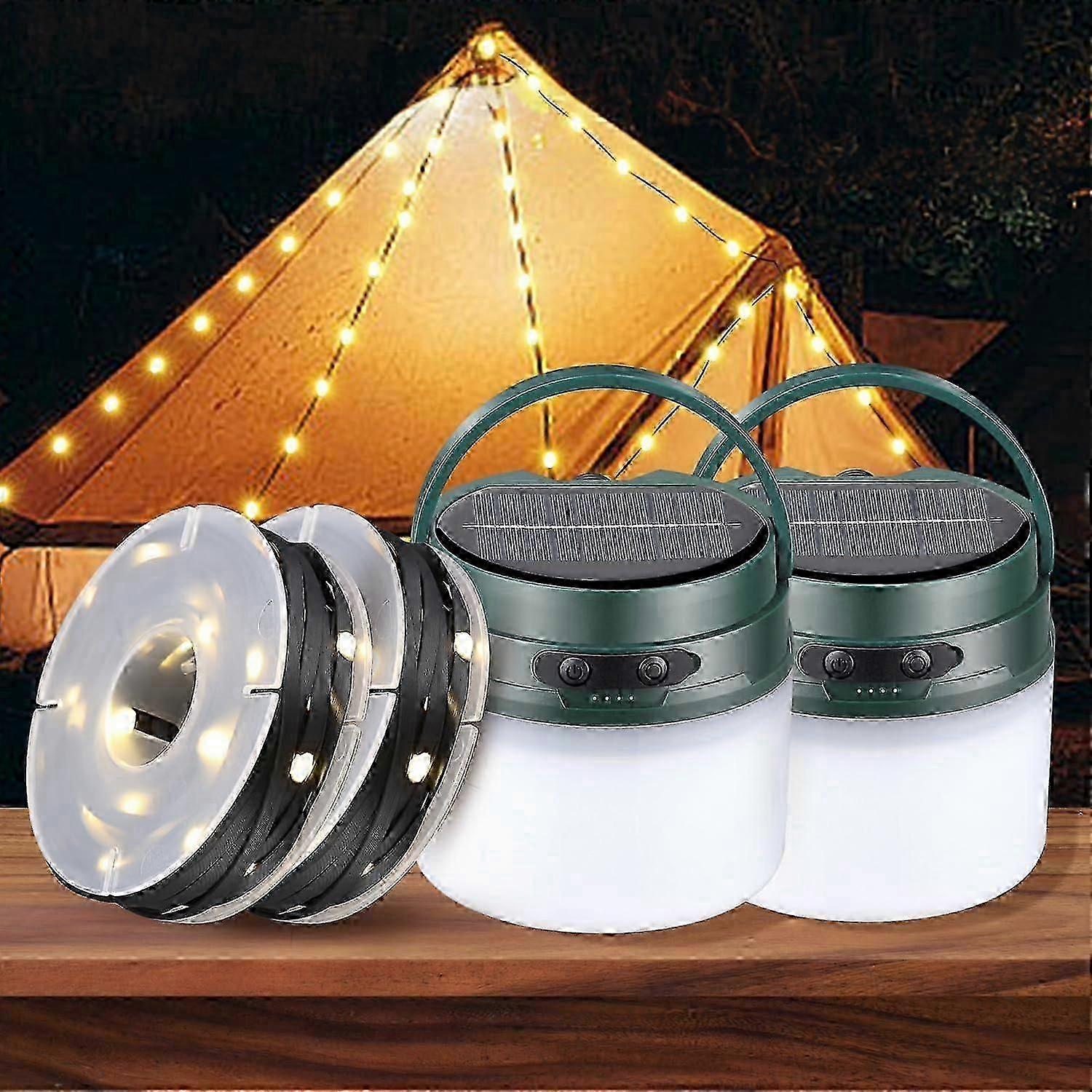 Solar Camping Lantern and Light String for Camping