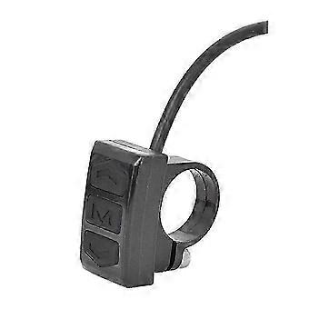 Electric Bike Switch Control Button Handlebar Mount compatible with LCD Meter E-Bike Accessories