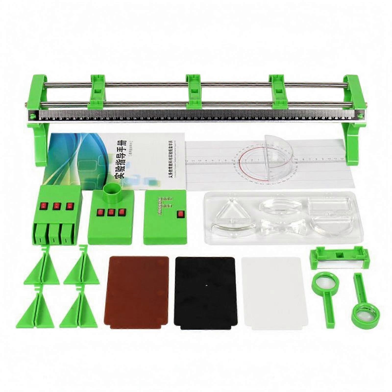 Optical Experiment Box Rail Physics Optics Set Verdant Lens Experiment Kit for