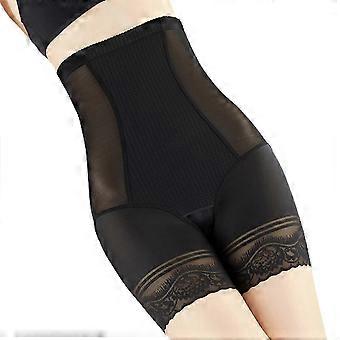 Women High Waist Lace Body Shaper Shorts Mesh Thigh Tummy Control Butt Lifter color XL