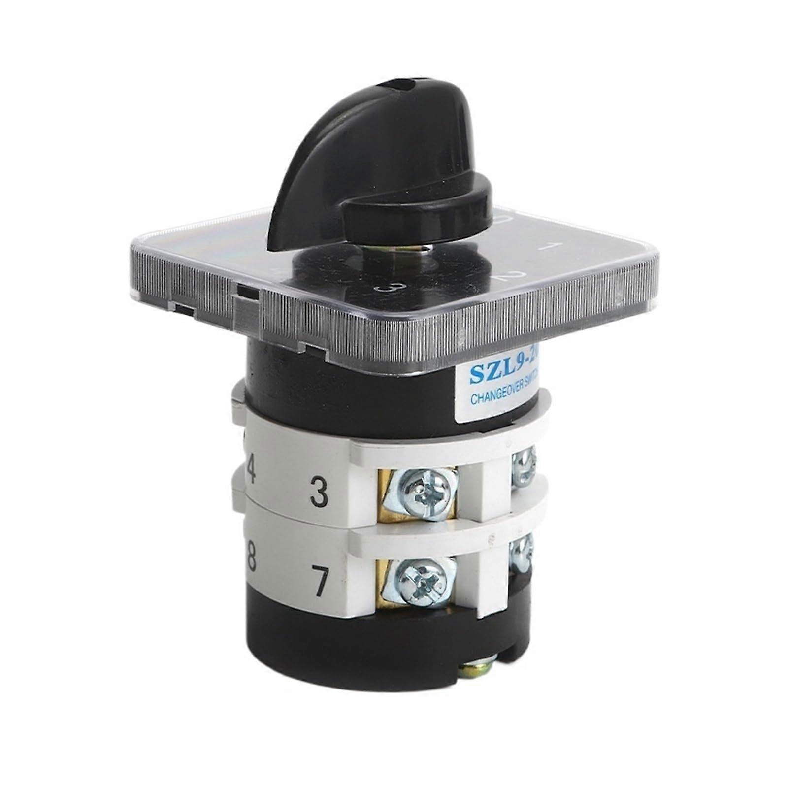 Rotary Cam Switch 20A 04.2V Adjustable Voltage  Current Output 2 Pole for Workshop Use
