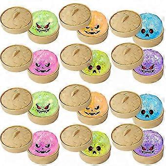 Halloween-Stressabbau-Spielzeug in Form eines langsam aufsteigenden Brötchens, süßes, weiches Quetschspielzeug für Kinder und Erwachsene, ideales Geschenk für Zuhause, Feiertage und Partys