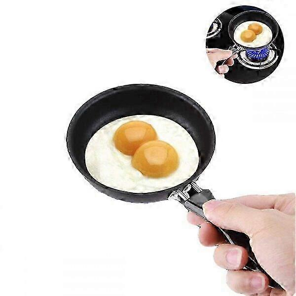 Mini Frying Pan, Heat-Resistant Handle, 12cm, Suitable for Quick Cooking