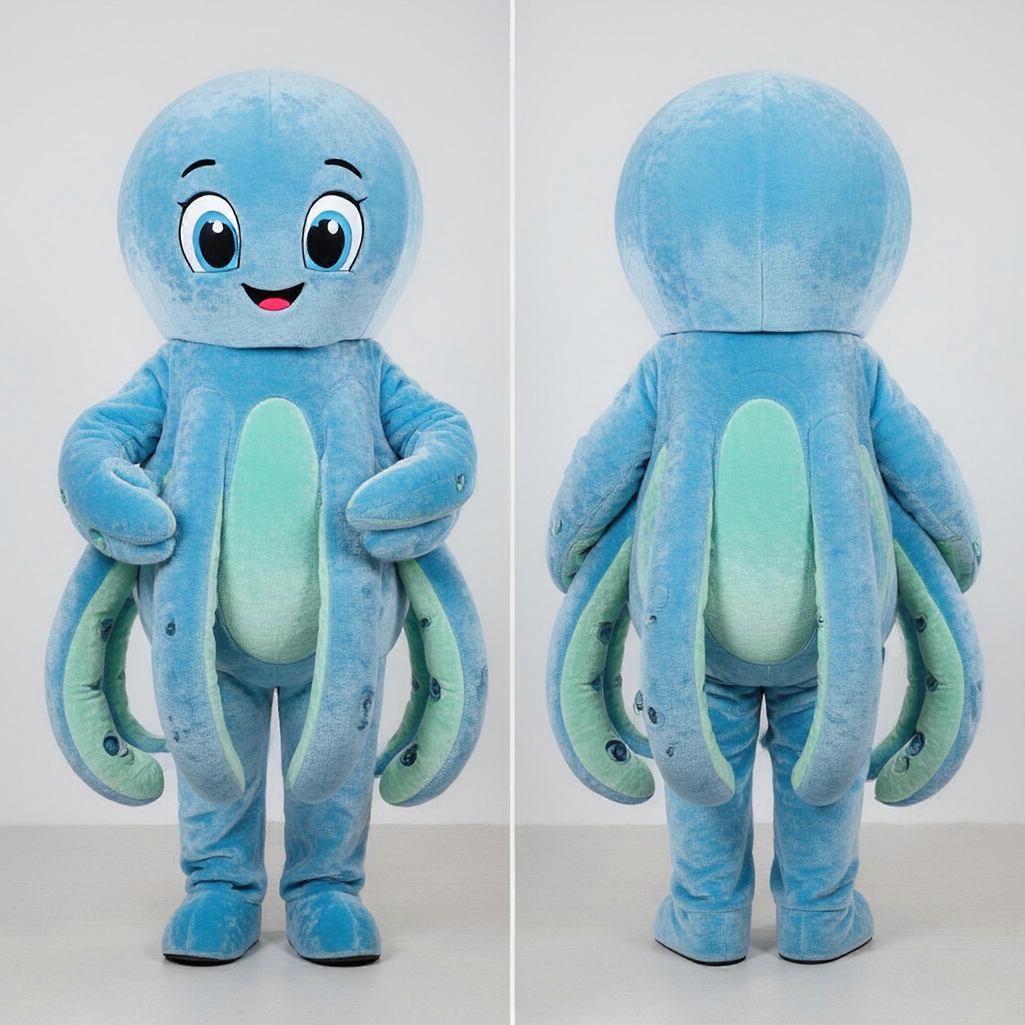 MASTICOT Sky Blue Gentle Octopus Mascot