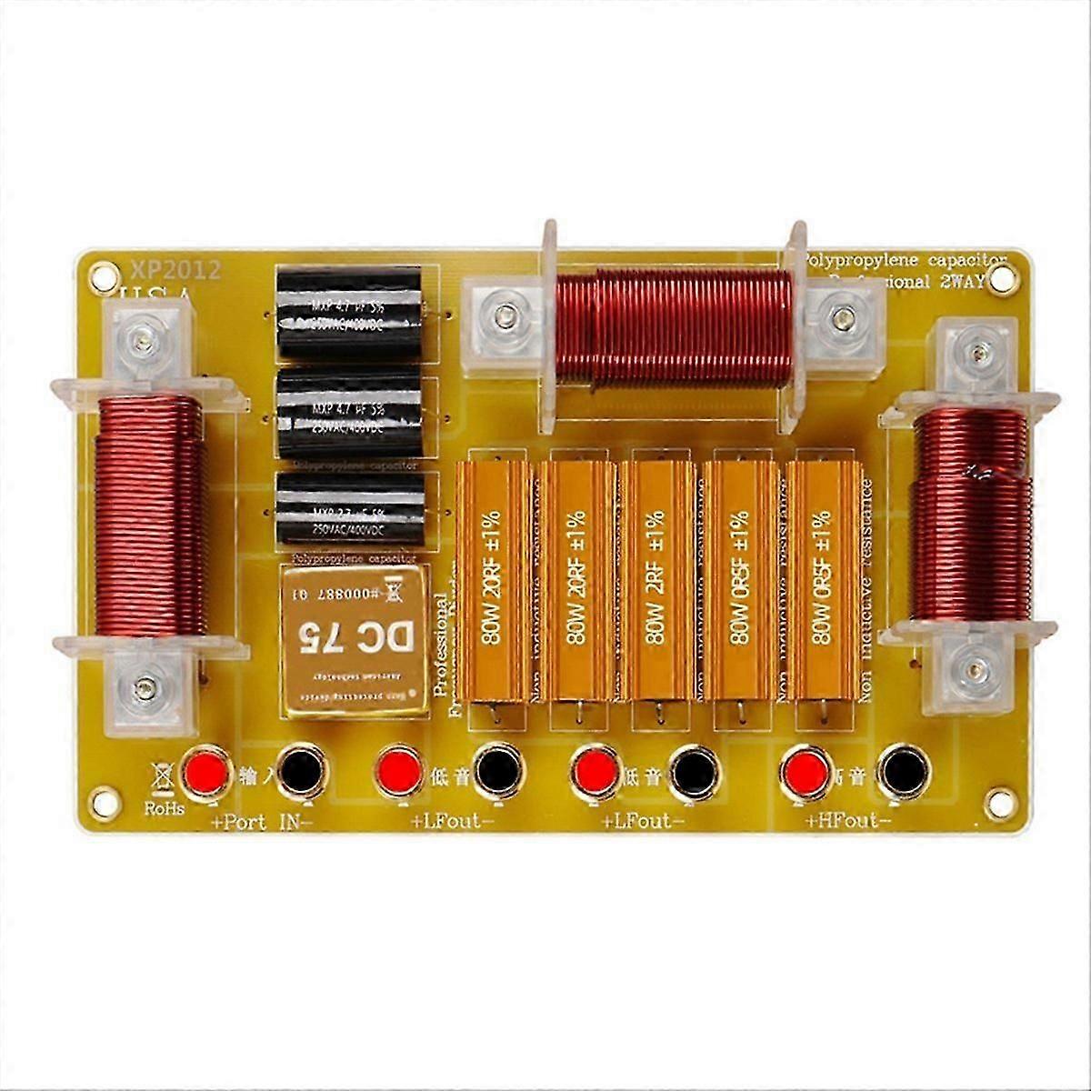 1500W Audio Frequency Divider 2 Way Audio Crossover
