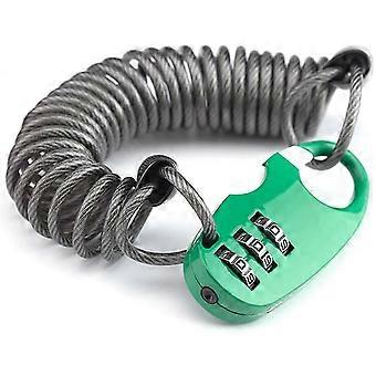 Helmet Bike Lock Cable Mini Motorcycle Anti-theft Bicycle Locks Compact 3 Digit Gift