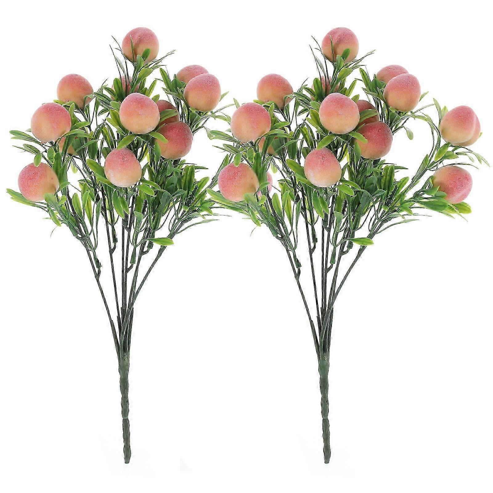 Reusable Peach Fruit Branch Set
