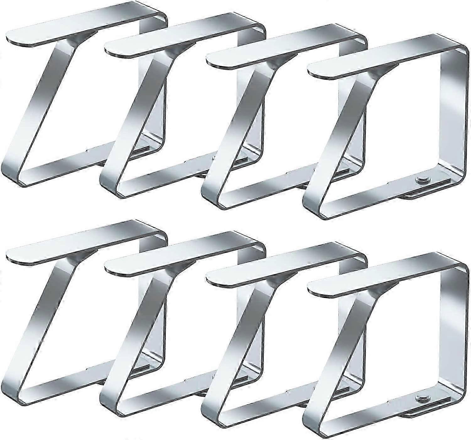 Stainless Steel Tablecloth Clips 8 Pack