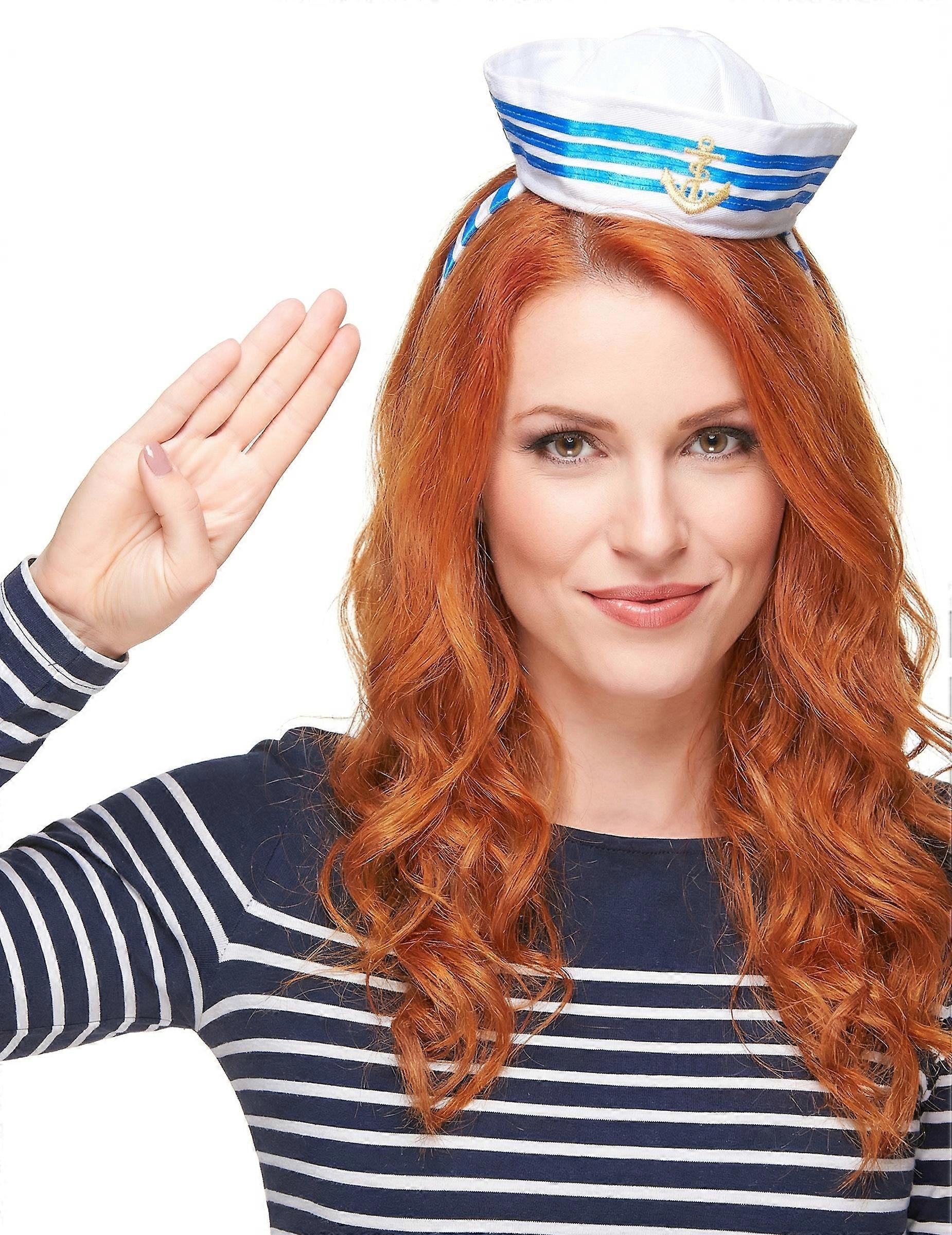 Adult mini sailor hat headband
