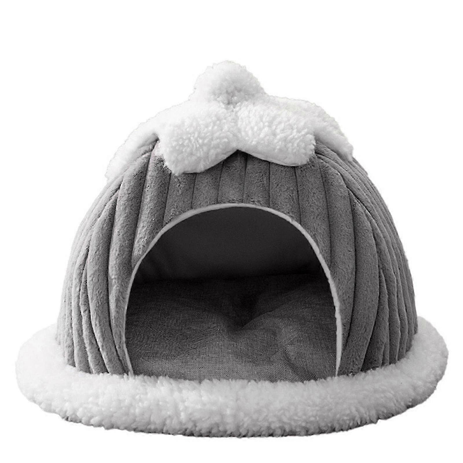 Snug Pumpkin-Shaped Cat Sleeping Tent