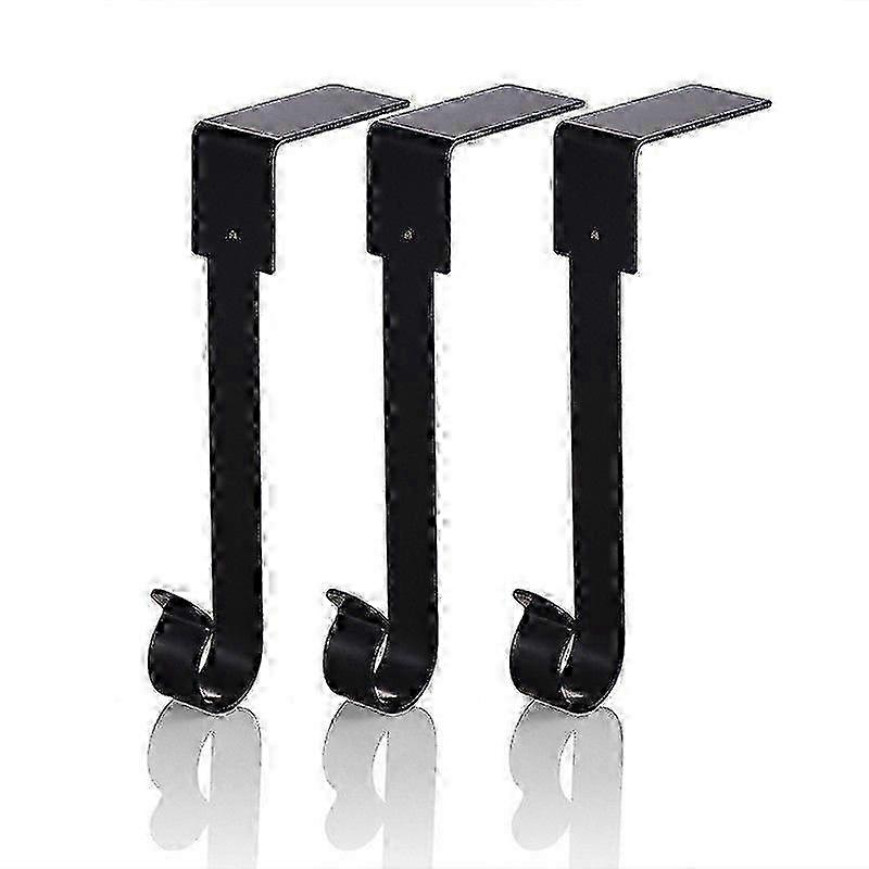 3-Pack Black Metal Stocking Hangers
