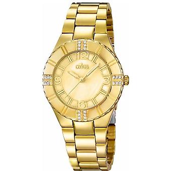 Lotus trendy Quartz Analog Woman Watch with Stainless Steel Bracelet Gold Plated L15907/2
