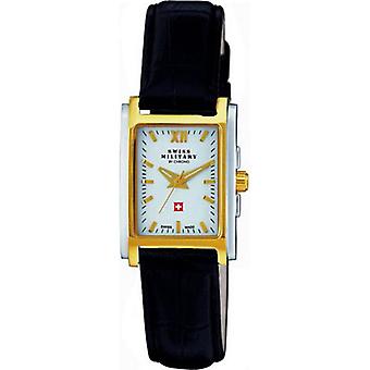Swiss Military Quartz Analog Woman Watch with Cowhide Bracelet SM30054.07