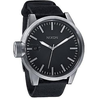 Nixon cronicle Swiss Quartz Analog Man Watch with A127000 Synthetic Leather Bracelet