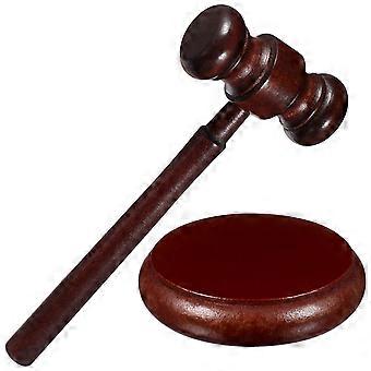1 Set Wooden Judge Hammer Handcrafted Wood Adjudgement Gavel For Auction Lawyer Sound Hand Tools Kids Plaything Cosplay
