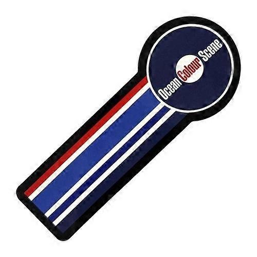 Ocean Colour Scene Stripes Circle Logo Sticker