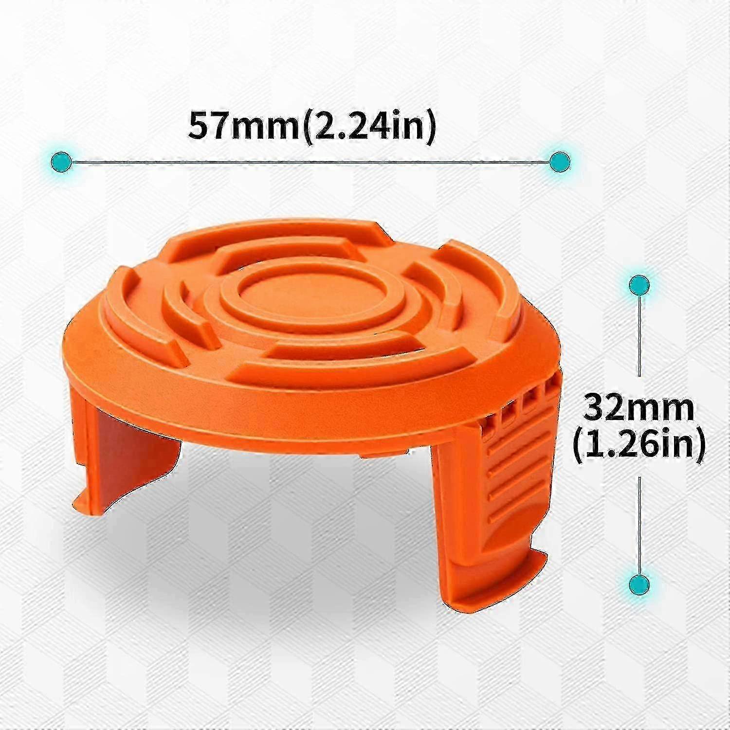 Worx Trimmer Spool Cap Replacement 3pc Set compatible with Weed Eater