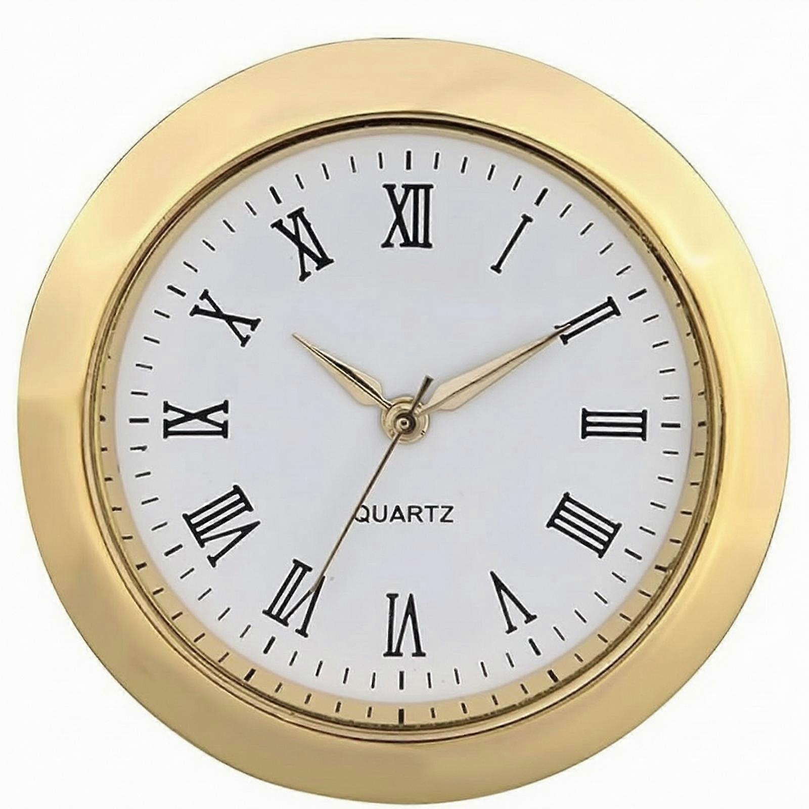 Mini Insert-Mount Mechanical Clock Included Clock Insert with Roman Numerals