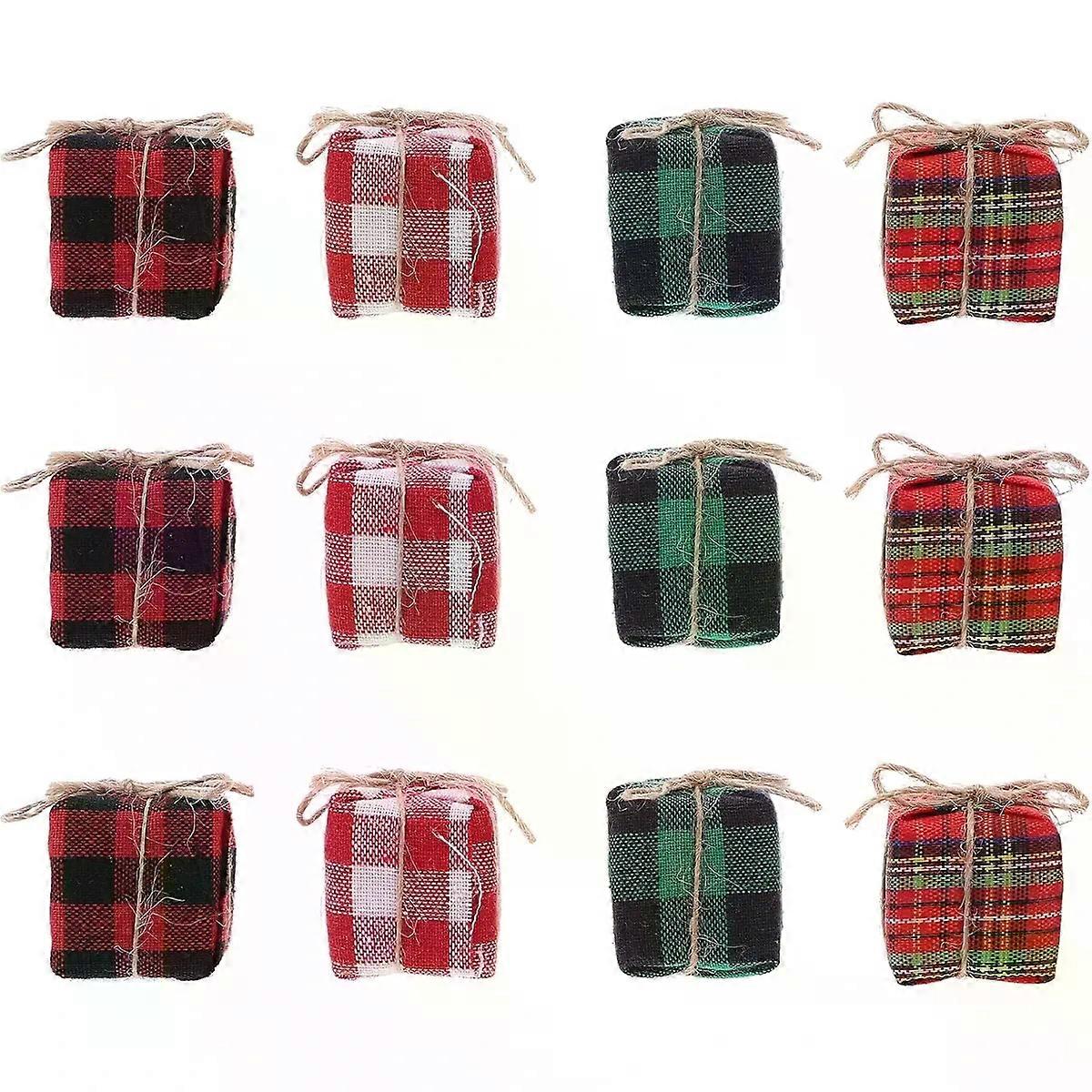 12Pcs Miniature Boxes, Foam Cloth Box Decor